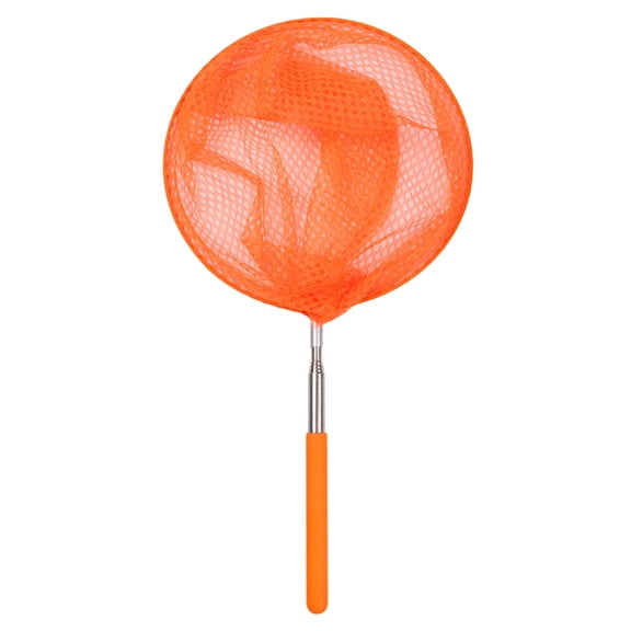 Sliding Insect Net Lightweight Butterfly Catching Net Extendable Fishing Net Outdoor Backyard Exploration Nature Play Orange 1 Pack