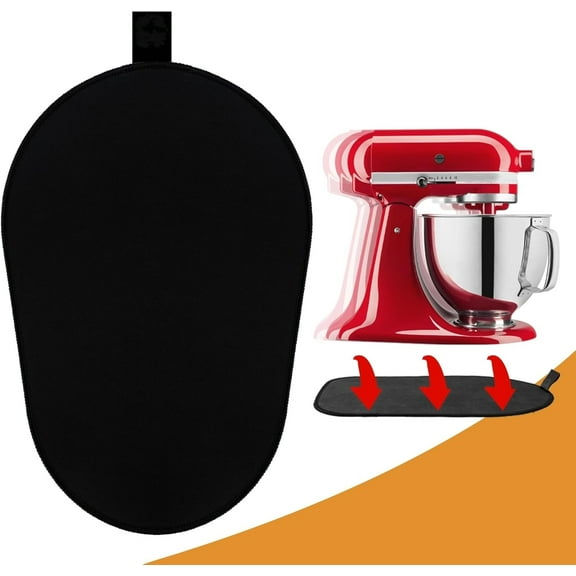 Sliding Mat for Kitchenaid Mixer, Mixer Mover Slider Mat Pad for Kitchenaid 5-8 Qt Tilt-Head Stand Mixer, Kitchen Appliance Slider Mat with 1 Kitchen Accessory