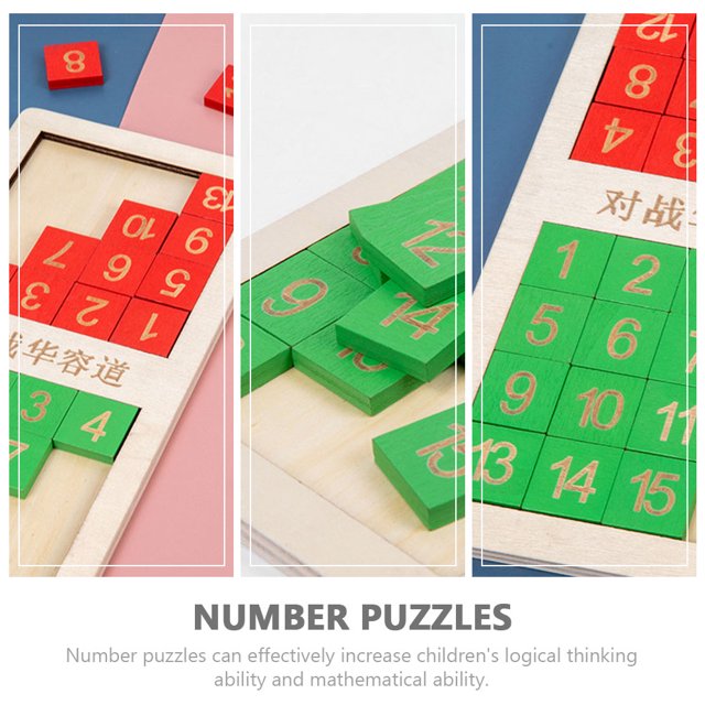 Sliding Number Puzzle Number Slide Puzzle Funny Math Educational Toy