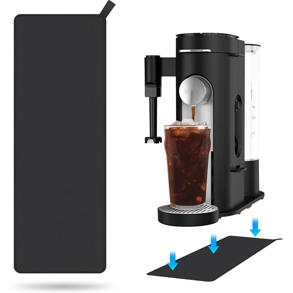 Sliding Pad for Ninja Single Serve Coffee Maker PB051 and PB041, Anti Slip Base Sliding Mat for Fast Moving, with Hanging Strap, Accessories Fit for Ninja Coffee Machine PB051/PB041, Black