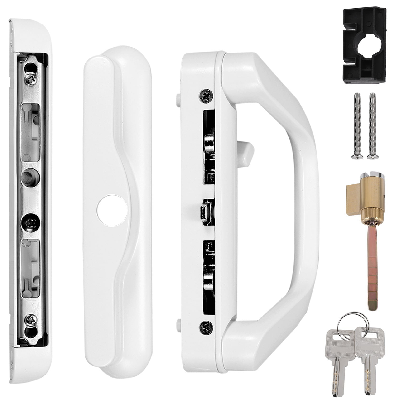 Sliding Patio Door Handle Set with Keys for Sliding Doors Door