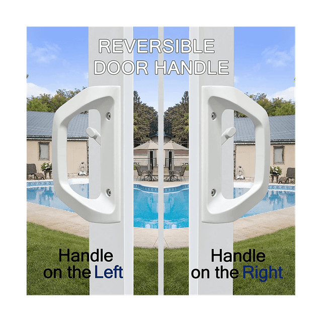 Sliding Patio Door Handle Set with Mortise Lock Heavy Duty Replacement