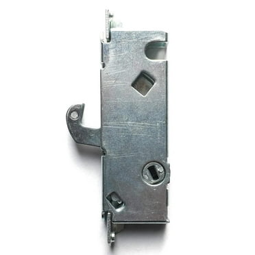 Sliding Patio Glass Door Stainless Steel Mortise Lock, 45 Degree Keyway, 3-11/16" Screw Holes