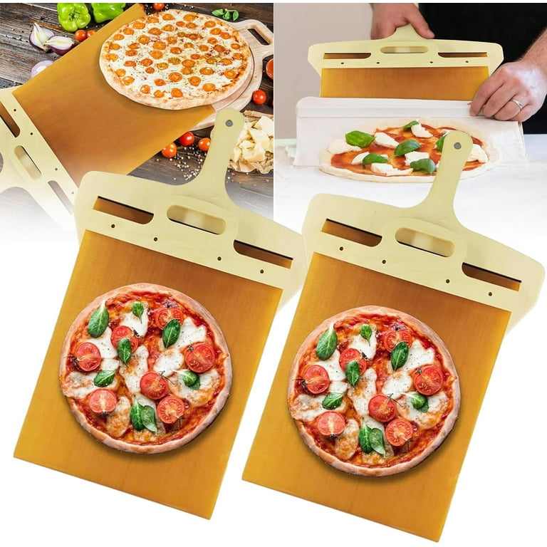 Sliding Pizza Peel Transfer Pizza Shovel Wooden Handle Pizza Spatula  Non-stick Pizza Paddle Kitchen Accessories for Pizza Ovens