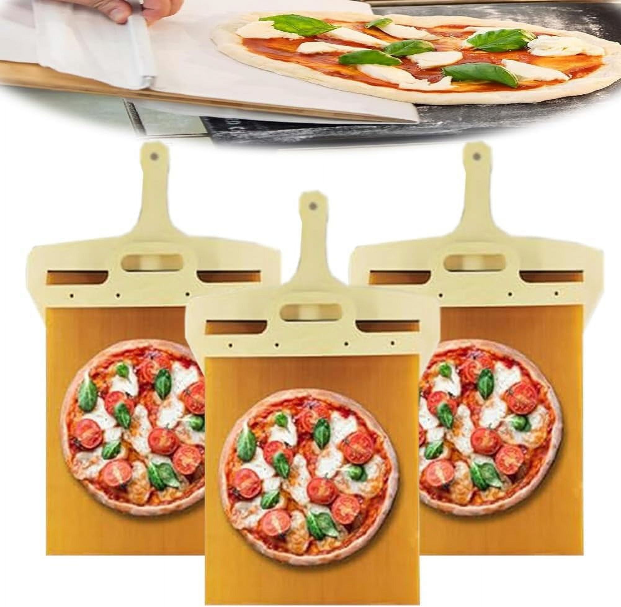 Wooden Sliding Pizza Shovel 52cm Portable Pizza Peel Pizza Spatula Paddle  With Handle Baking Supplies Kitchen Tools Pizza Paddle