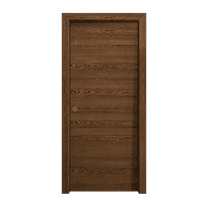 Sliding Pocket Door 18 x 84 inches | Ego 5000 Cognac Oak | Kit Rail Hardware | Solid Wood Interior Bedroom Modern Doors