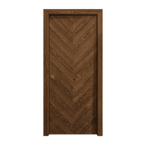 Sliding Pocket Door 18 x 84 inches | Ego 5005 Cognac Oak | Kit Rail Hardware | Solid Wood Interior Bedroom Modern Doors