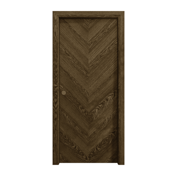 Sliding Pocket Door 18 x 84 inches | Ego 5005 Marble Oak | Kit Rail Hardware | Solid Wood Interior Bedroom Modern Doors