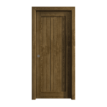 Sliding Pocket Door 18 x 84 inches | Ego 5006 Marble Oak | Kit Rail Hardware | Solid Wood Interior Bedroom Modern Doors