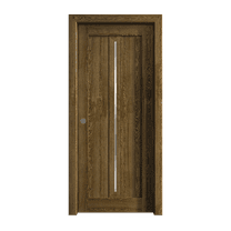 Sliding Pocket Door 18 x 84 inches | Ego 5014 Marble Oak | Kit Rail Hardware | Solid Wood Interior Bedroom Modern Doors