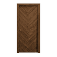 thumbnail image 1 of Sliding Pocket Door 28 x 80 inches | Ego 5005 Cognac Oak | Kit Rail Hardware | Solid Wood Interior Bedroom Modern Doors, 1 of 5