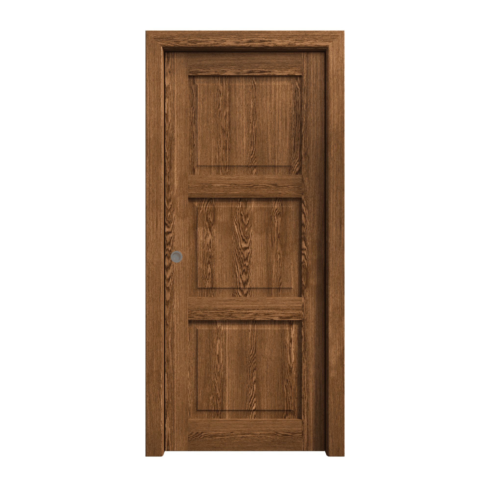 Sliding Pocket Door 28 x 80 inches Ego 5010 Cognac Oak Kit Rail