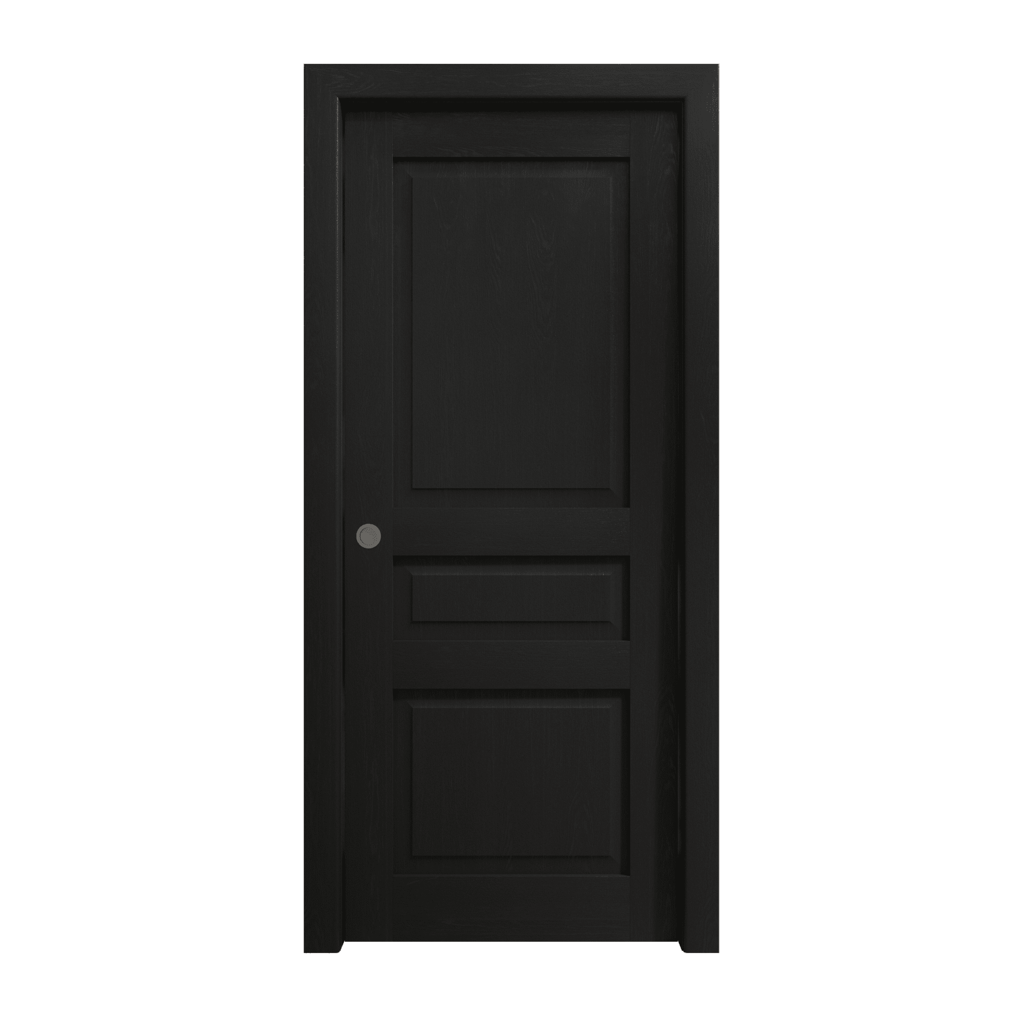 Sliding Pocket Door 28 x 80 inches Ego 5012 Painted Black Oak Kit