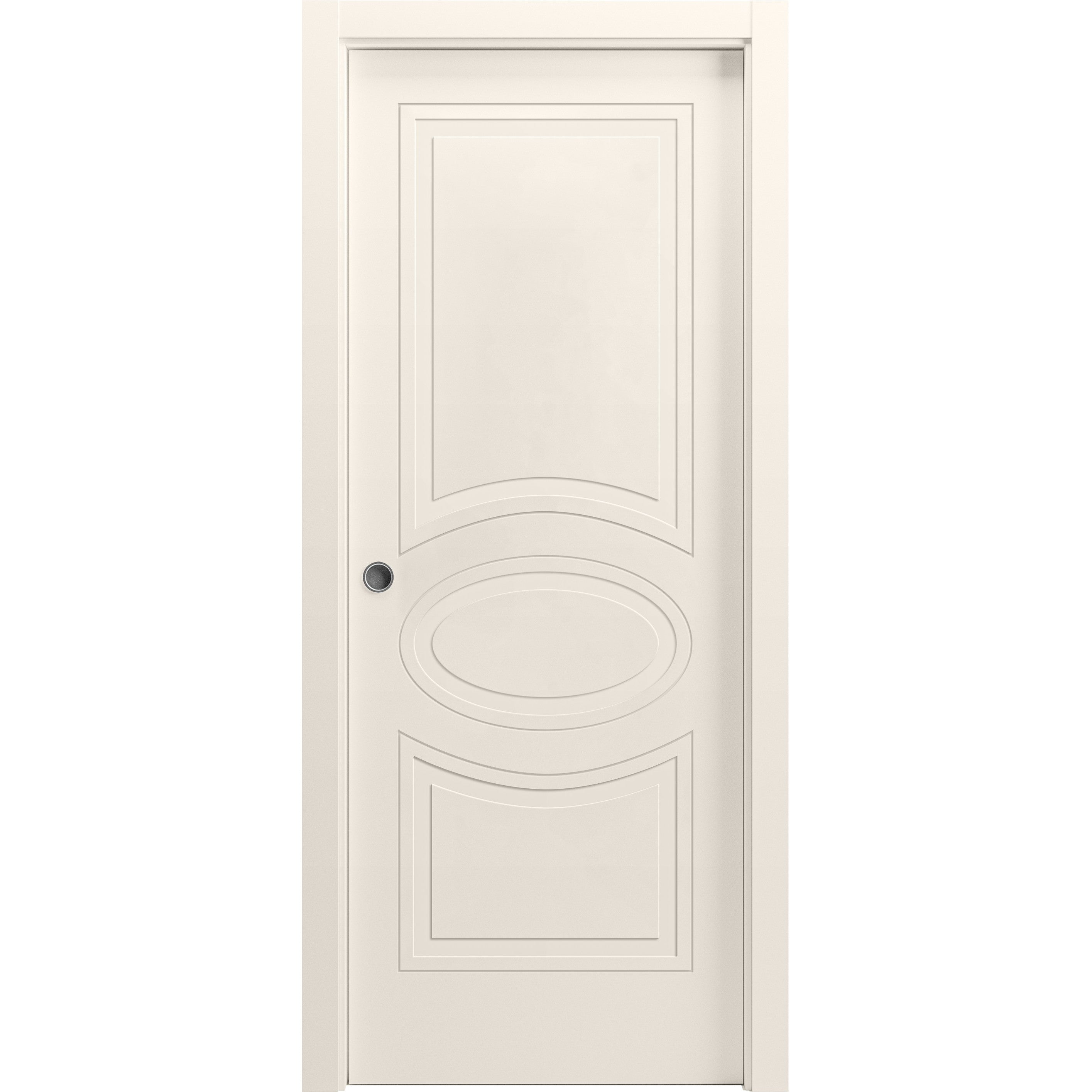 Sliding Pocket Door 28 x 80 inches / Mela 7001 Painted Creamy / Kit