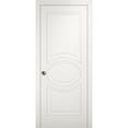 thumbnail image 1 of Sliding Pocket Door 30 x 84 inches / Mela 7001 Matte White / Kit Rail Hardware / MDF Interior Bedroom Modern Doors, 1 of 3