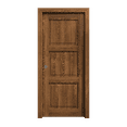 thumbnail image 1 of Sliding Pocket Door 32 x 84 inches | Ego 5010 Cognac Oak | Kit Rail Hardware | Solid Wood Interior Bedroom Modern Doors, 1 of 5