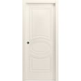 thumbnail image 1 of Sliding Pocket Door 32 x 96 inches / Mela 7001 Painted Creamy / Kit Rail Hardware / MDF Interior Bedroom Modern Doors, 1 of 5