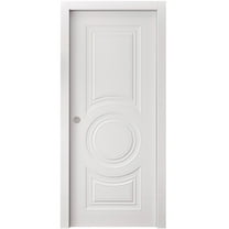 Sliding Pocket Door 36 x 80 inches | SELECT 1089 White | Kit Rail Hardware | Solid Wood Interior Bedroom Doors