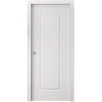 Sliding Pocket Door 36 x 80 inches | SELECT 1119 White | Kit Rail Hardware | Solid Wood Interior Bedroom Doors
