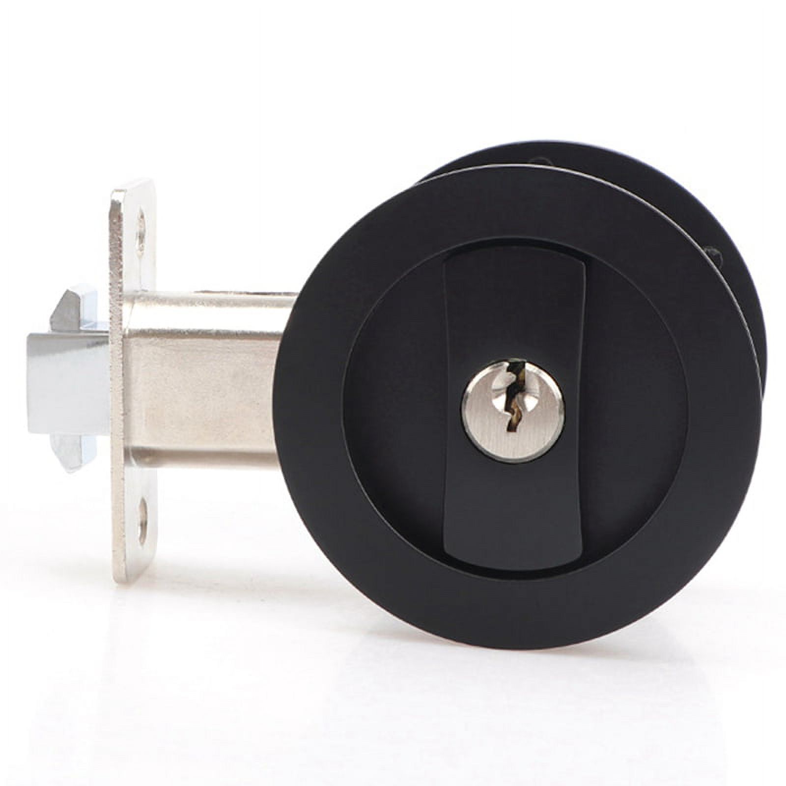 Sliding Pocket Door Lock Black Privacy Round Pocket Door Hardware Black