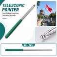 thumbnail image 1 of Sliding Pointer Stick for Classroom Stainless Steel Teacher Pointer Stick with Green Foam Handle Presentation Tool Classroom Essentials for Teachers 1 Pack, 1 of 5