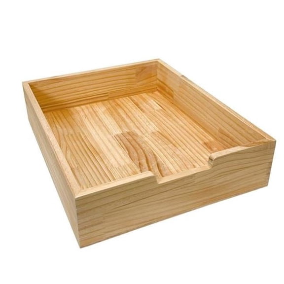 Sliding Pull Out Drawer - Natural - 17in. x 18in. x 4.75in. - Durable Fir Wood