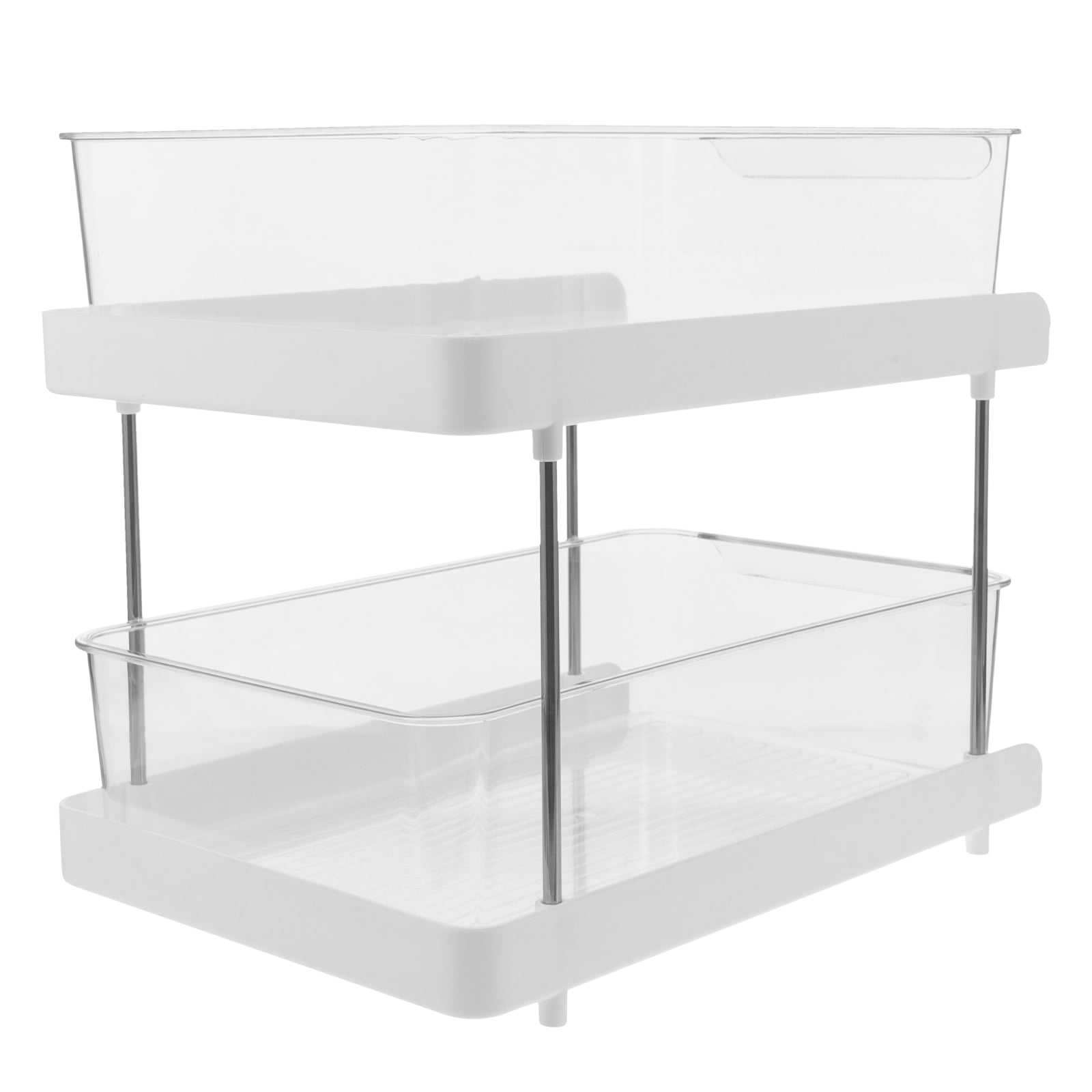 Small Transparent Kitchen Rack Transparent Sliding Rack Drawers for Kitchen Counter Cabinet Storage ...