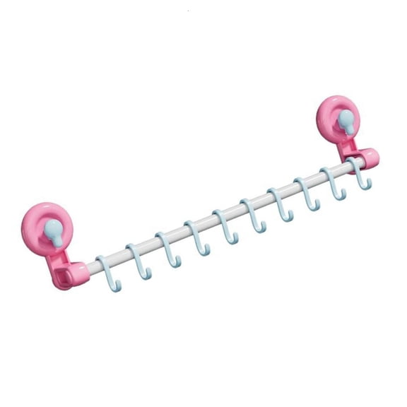 Sliding Rails Wall Hook for Organizing Kitchen Bathroom Bedroom Space Saving