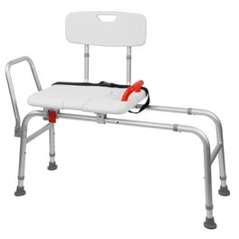 Zimtown Aluminum Adjustable Height Bath and Shower Chair Bariatric Shower Bench Seat Walmart