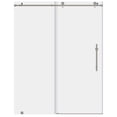 thumbnail image 1 of Sliding Shower Door with Stationary Panel 56-60W 76H Ultra C Brushed Nickel, 1 of 2