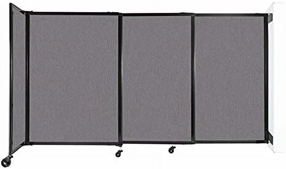 Sliding Straightwall Room Divider Adjustable Widths Locking Wheels