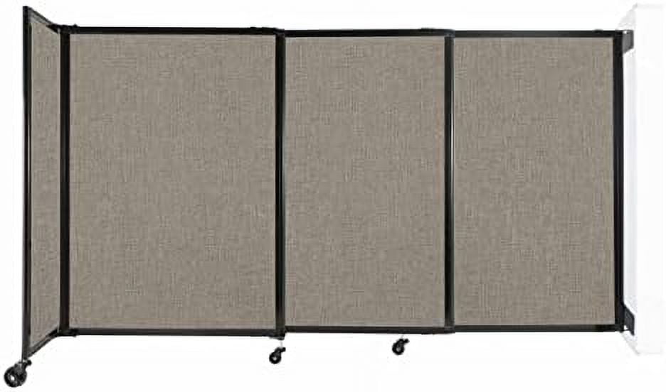 Sliding Straightwall Room Divider Adjustable Widths Locking Wheels