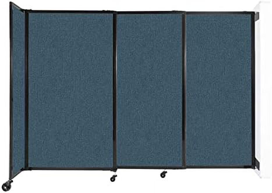Sliding Straightwall Room Divider Adjustable Widths Locking Wheels