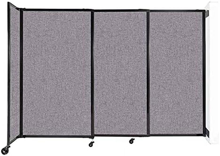 Sliding Straightwall Room Divider Adjustable Widths Locking Wheels