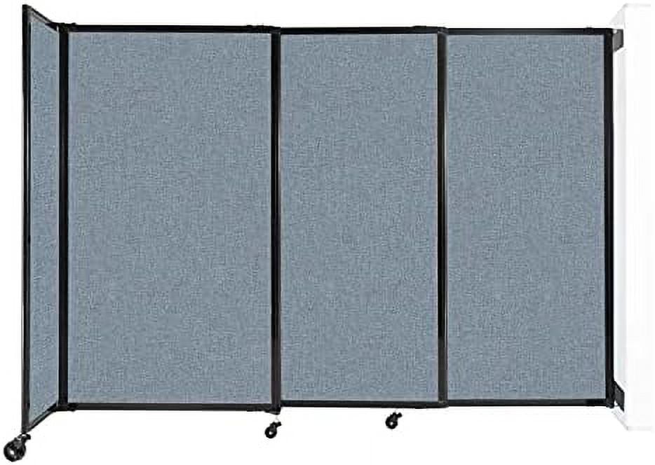 Sliding Straightwall Room Divider Adjustable Widths Locking Wheels