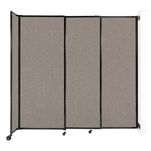 Sliding Straightwall Room Divider Adjustable Widths Locking Wheels