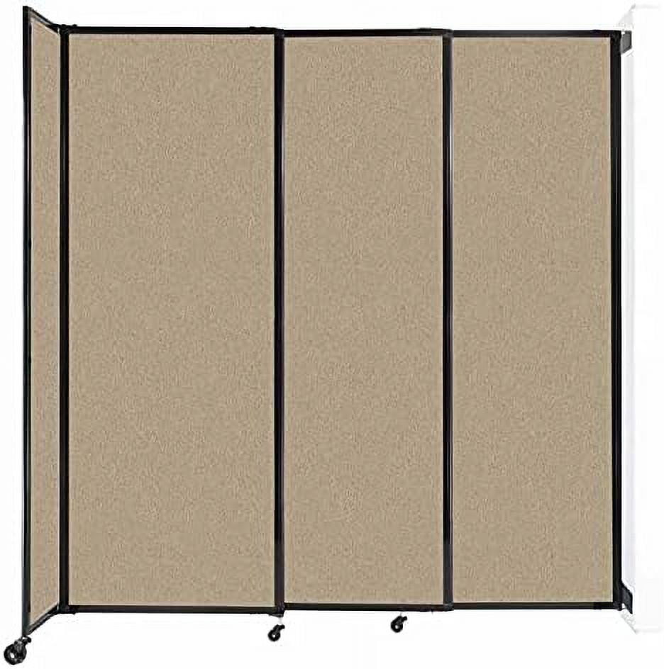 Sliding Straightwall Room Divider Adjustable Widths Locking Wheels Room Separator Up To