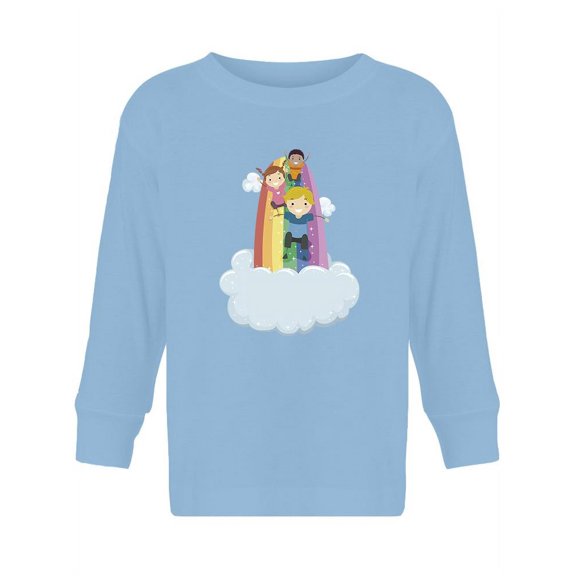 Sliding Through A Rainbow Long Sleeve Toddler -Image by Shutterstock,  5 Toddler