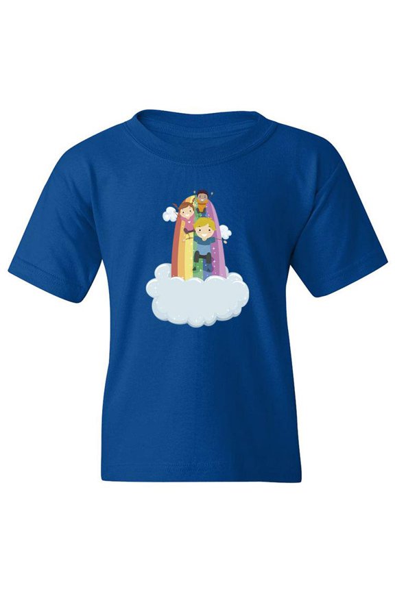 Sliding Through A Rainbow T-Shirt Juniors -Image by Shutterstock, Medium