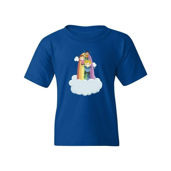 Sliding Through A Rainbow T-Shirt Juniors -Image by Shutterstock, Small