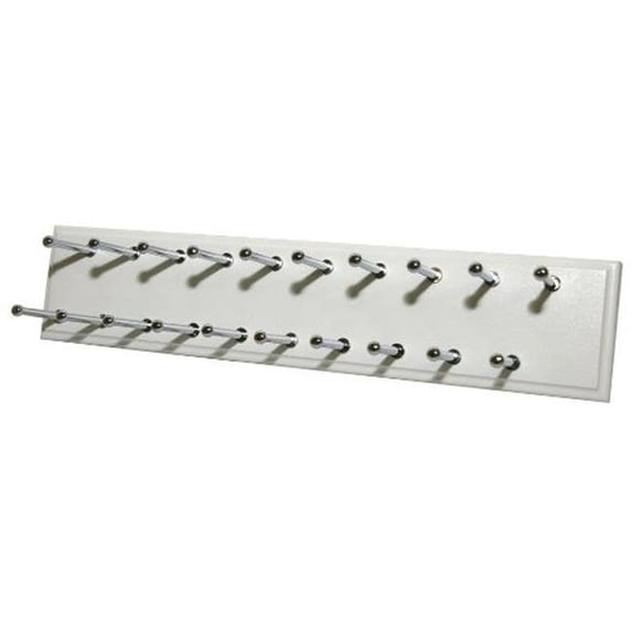 Sliding Tie Rack, White