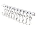 thumbnail image 1 of Sliding Track Hook Behind Cabinet Door S Hook Kitchen No Drilling Adhesive Hook, Wall Mounted Storage Rack For Kitchen Utensils Small Size, 1 of 9