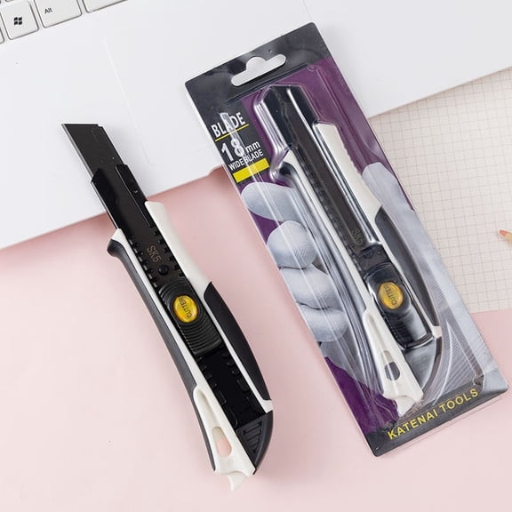 Sliding Utility Model, Sliding Model, Box Cutters Sliding Heavy Duty, Utility Model Sliding, 7 Inch Ergonomic Durable Industrial Craft Tool for Paper Cutting, Wallpaper Trimming,