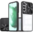 thumbnail image 1 of Sliding Window Clear Resin Phone Case for Samsung Galaxy A54 A52 A34 A32 A14 A12 4G 5G, Transparent Lens Protective Pop Back Cover, Shockproof and Drop-Proof  Shell(Black,A32 5G), 1 of 8