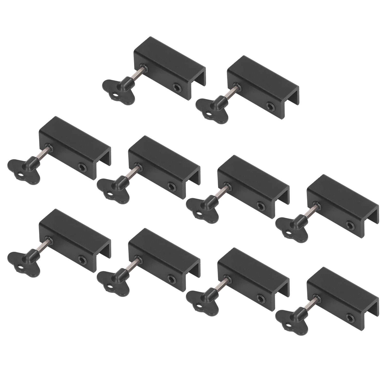 Sliding Window Lock, 10Pcs Dual Hole Aluminium Alloy Security Door