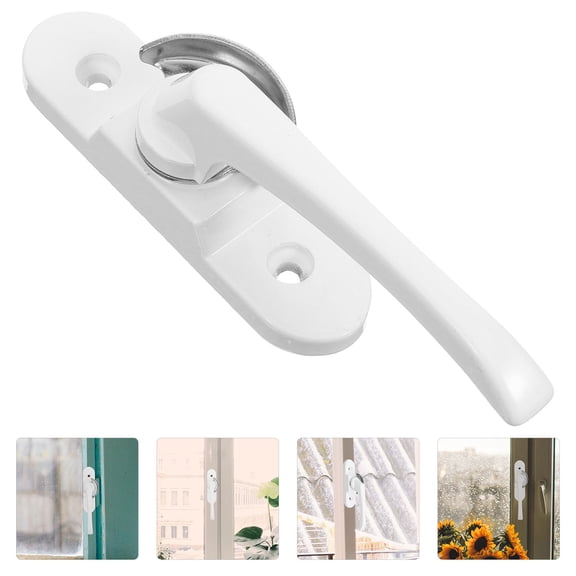 Sliding Window Lock White Vinyl Replacement Part for Home Window Safety