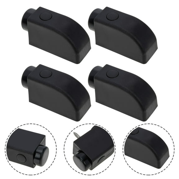 Sliding Window Restrictors Locks: 4pcs Window Stopper Sliding Sash Stopper for Aluminum Alloy Door Frame Black