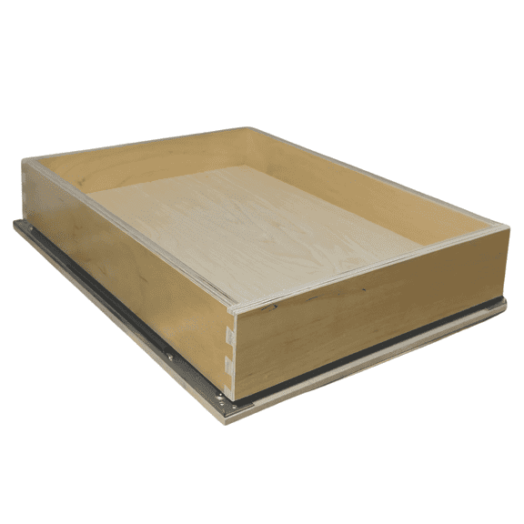 SlidingSusan 9 Ply Baltic Birch Pull Out Cabinet Drawer Organizer 12 Inch Wide x 18 Inch Deep Soft Close Sliding Shelf for Kitchen Cabinets, Pantry & Storage Areas, Heavy Duty Wooden Pullout Inserts