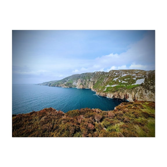 Slieve League Cliffs, Donegal - County Donegal Ireland Photography Coast Seascape Landscape Nature Ocean Scenic Unframed Wall Art Print 5 x 7 inches