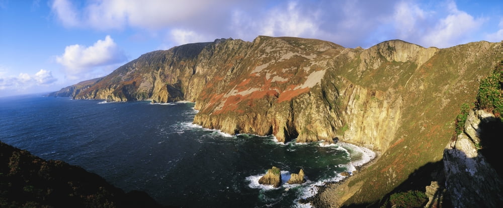 Slieve League Co Donegal Ireland Canvas Art - The Irish Image Collection Design Pics (30 x 12)